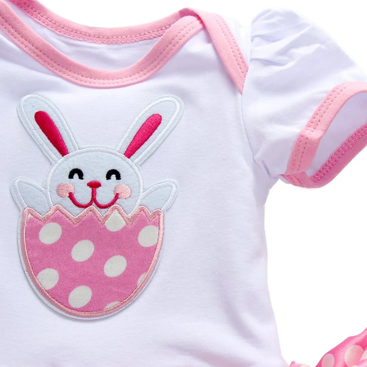 IBTOM CASTLE 3pcs/4pcs Baby Girls 1st Easter Bunny Tutu Dress Headband Leggings Shoes Outfits Bodysuit Princess Costume