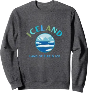 Icelandic Travel Iceberg & Glacier Iceland Tops, Tees & Gear Sweatshirt