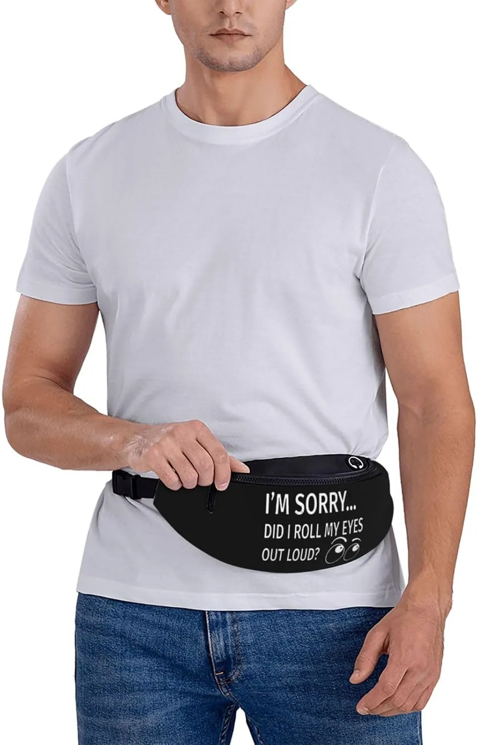 I'm Sorry Did I Roll My Eyes Out Loud Fanny Pack Adjustable Leisure Travel Lumbar Pack Unisex