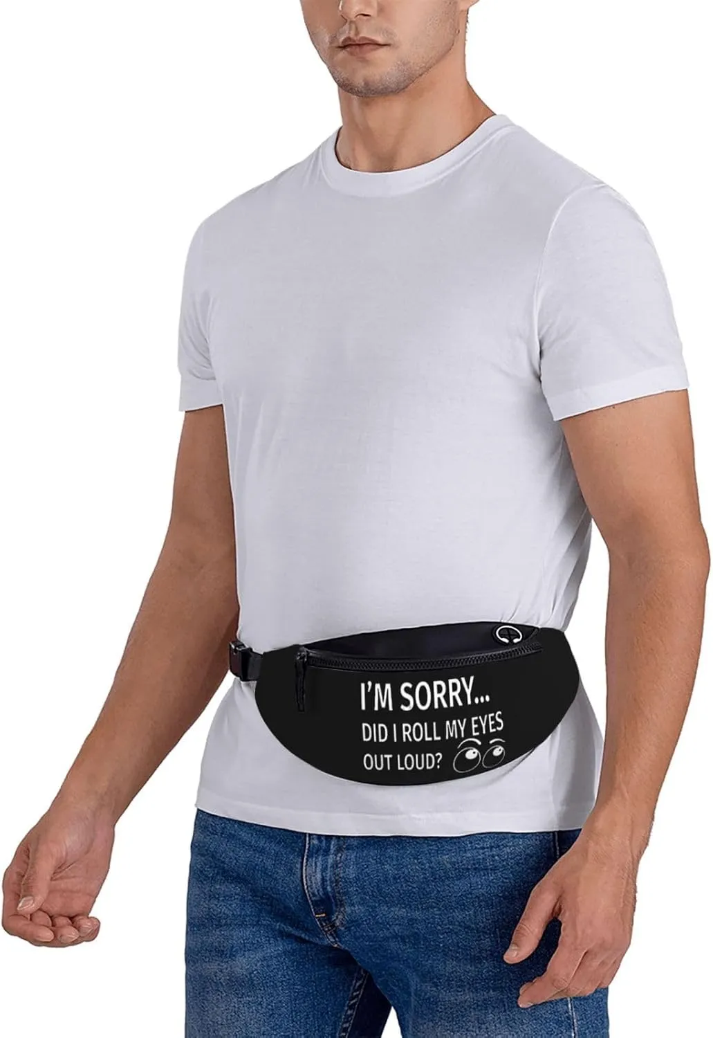 I'm Sorry Did I Roll My Eyes Out Loud Fanny Pack Adjustable Leisure Travel Lumbar Pack Unisex