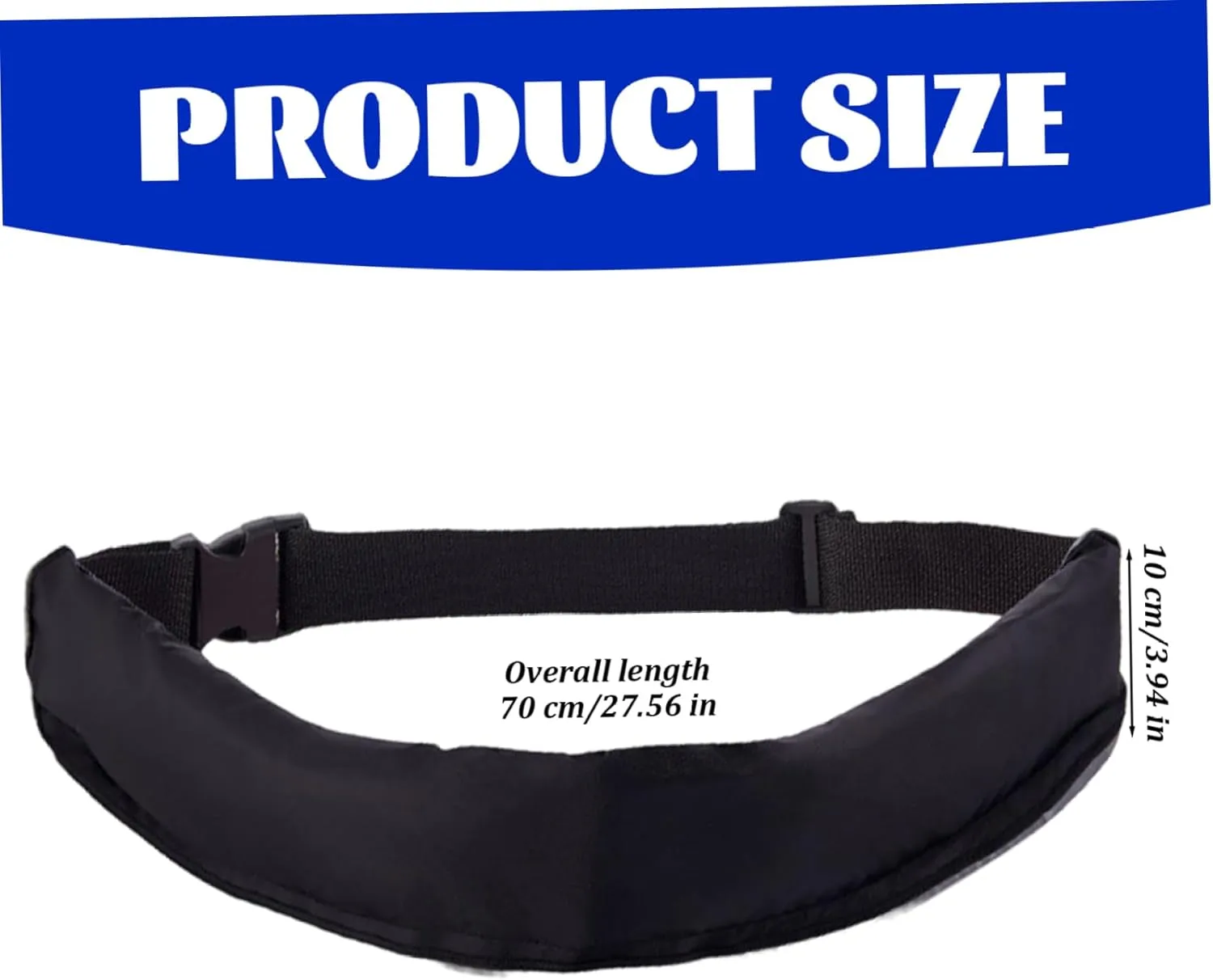 Inflatable Life Belt, Portable Unisex Belt Pack Automatic Inflatable Life Jacket with Reflective Strip for Kayaking Boat, No Gas Cylinder, Jackets Vests