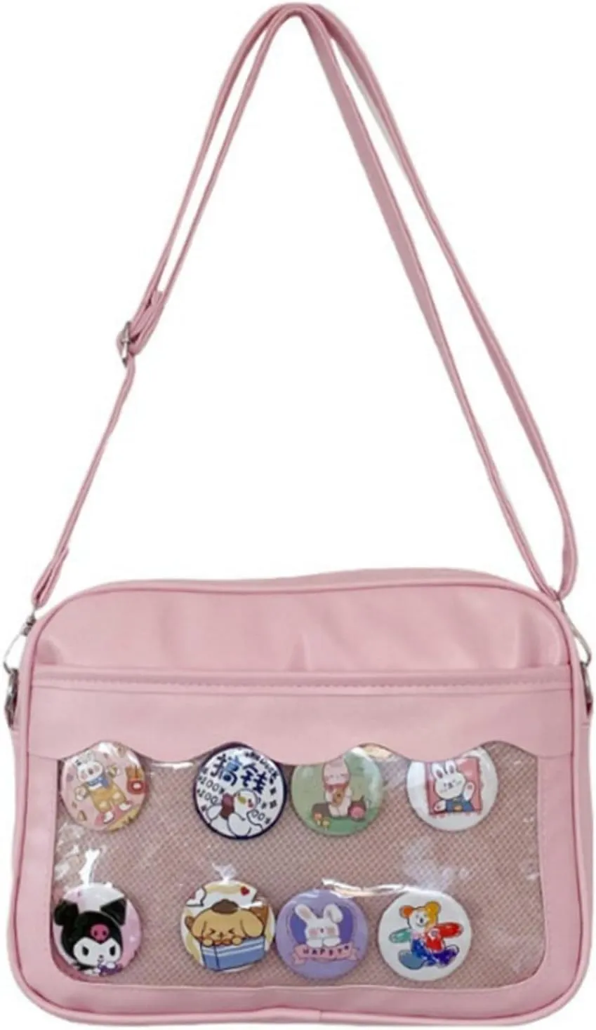 Ita Bag Storage Pin Crossbody Bag for Women Girls Gift, Pin Bag Shoulder Bag for Sports Pins, Memorial Pins, Travel Brooches