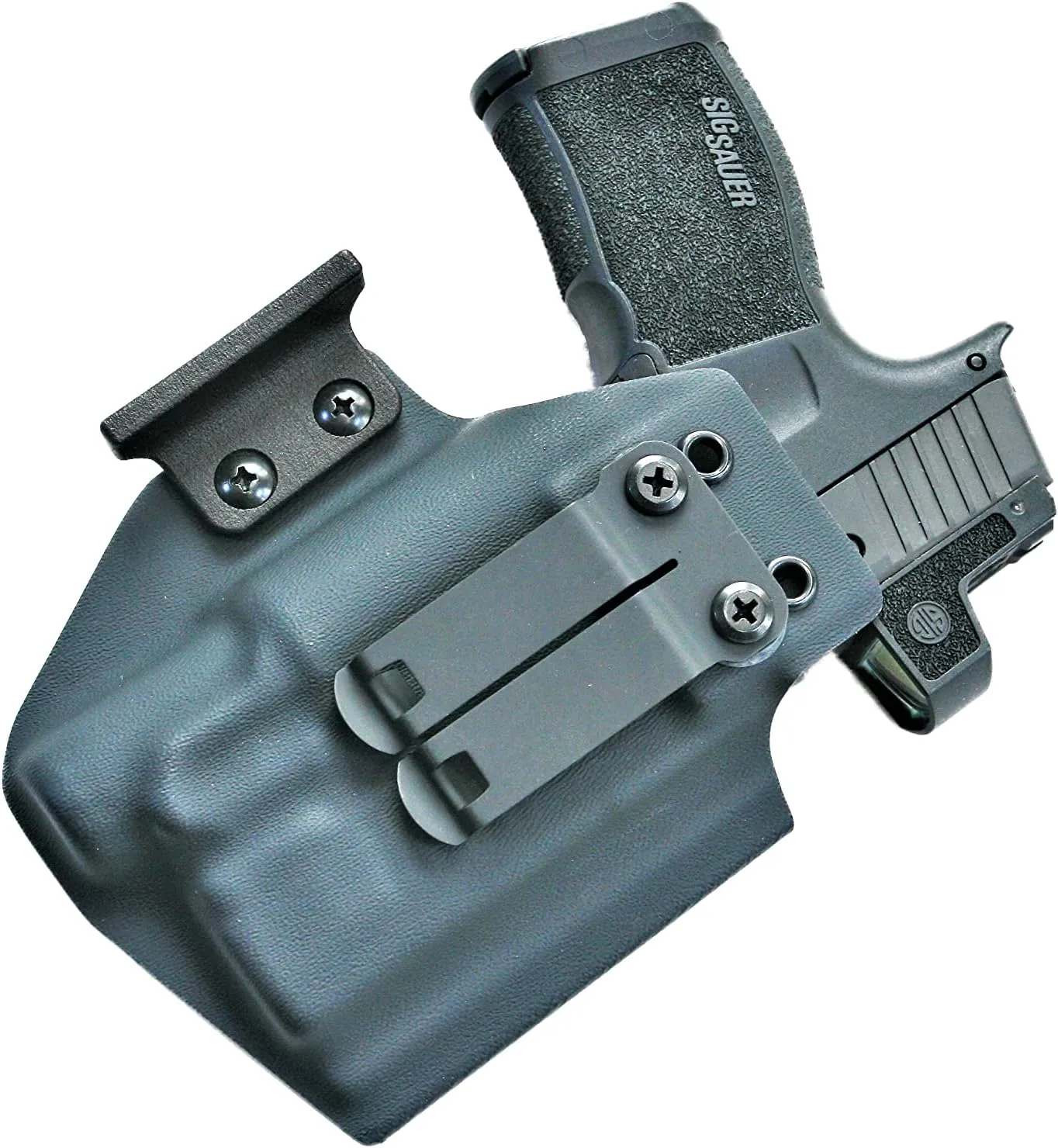 IWB Kydex Holster for The Sig Macro with Sig Foxtrot 2 Weapon Light | Inside The Waistband Light Bearing Holster