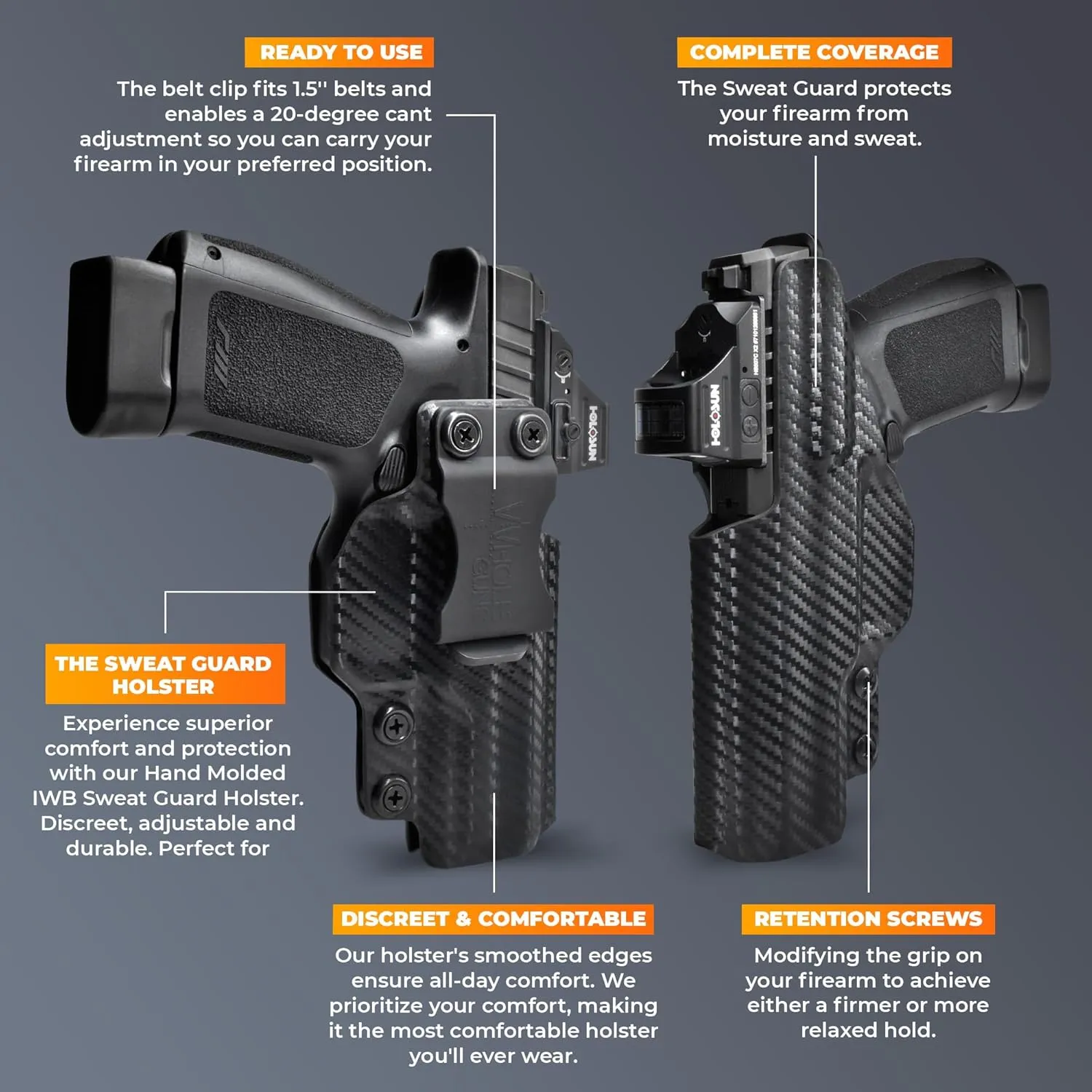 IWB Sweat Guard Holster - Inside The Waistband Holster - fits Springfield XD Mod.3