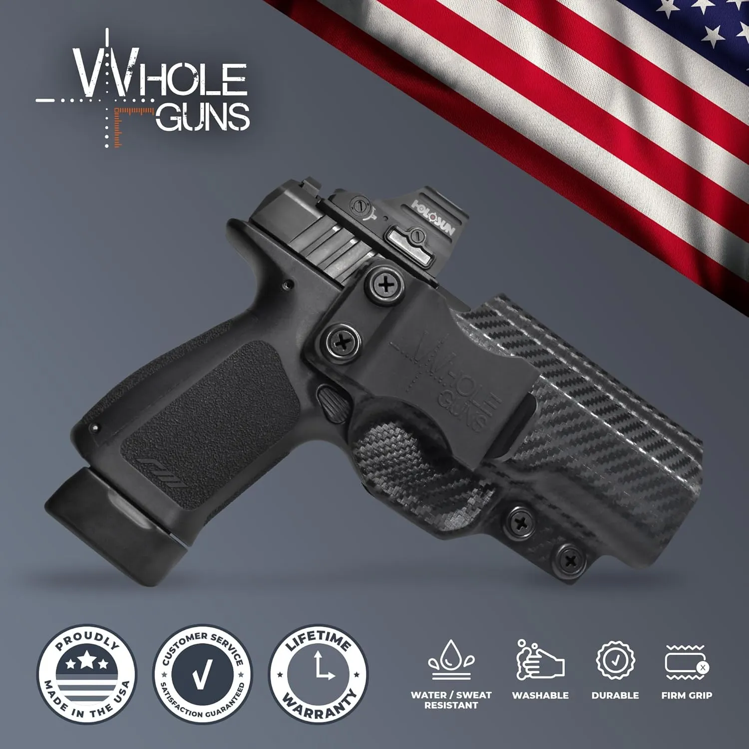 IWB Sweat Guard Holster - Inside The Waistband Holster - fits Springfield XD Mod.3