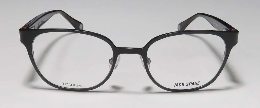 Jack Spade Bowman Womens/Ladies Round Full-rim Spring Hinges Eyeglasses/Eyeglass Frame