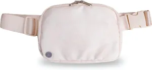 Jadyn Belt Bag, Casual Crossbody and Belt Fanny Pack for Women and Men, Adjustable Strap, Multiple Pockets, Durable Material (Cream Camo)