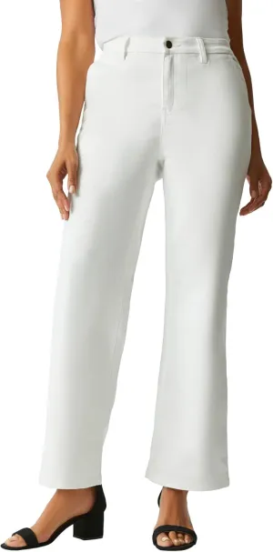 Jessica London Women's Plus Size True Fit Stretch Denim Wide Leg Jean