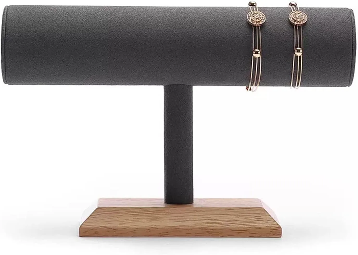 Jewelry Rack T Shape Velvet Jewelry Display Removable Bracelet Holder Jewelry Stand Necklace Stand Jewelry Towers and Watch Holder for Home Organizati
