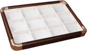 Jewelry Tray Bracelet Organizer Necklace Container Decorative Velvet Earring Holder Bangle Storage for Store Drawer