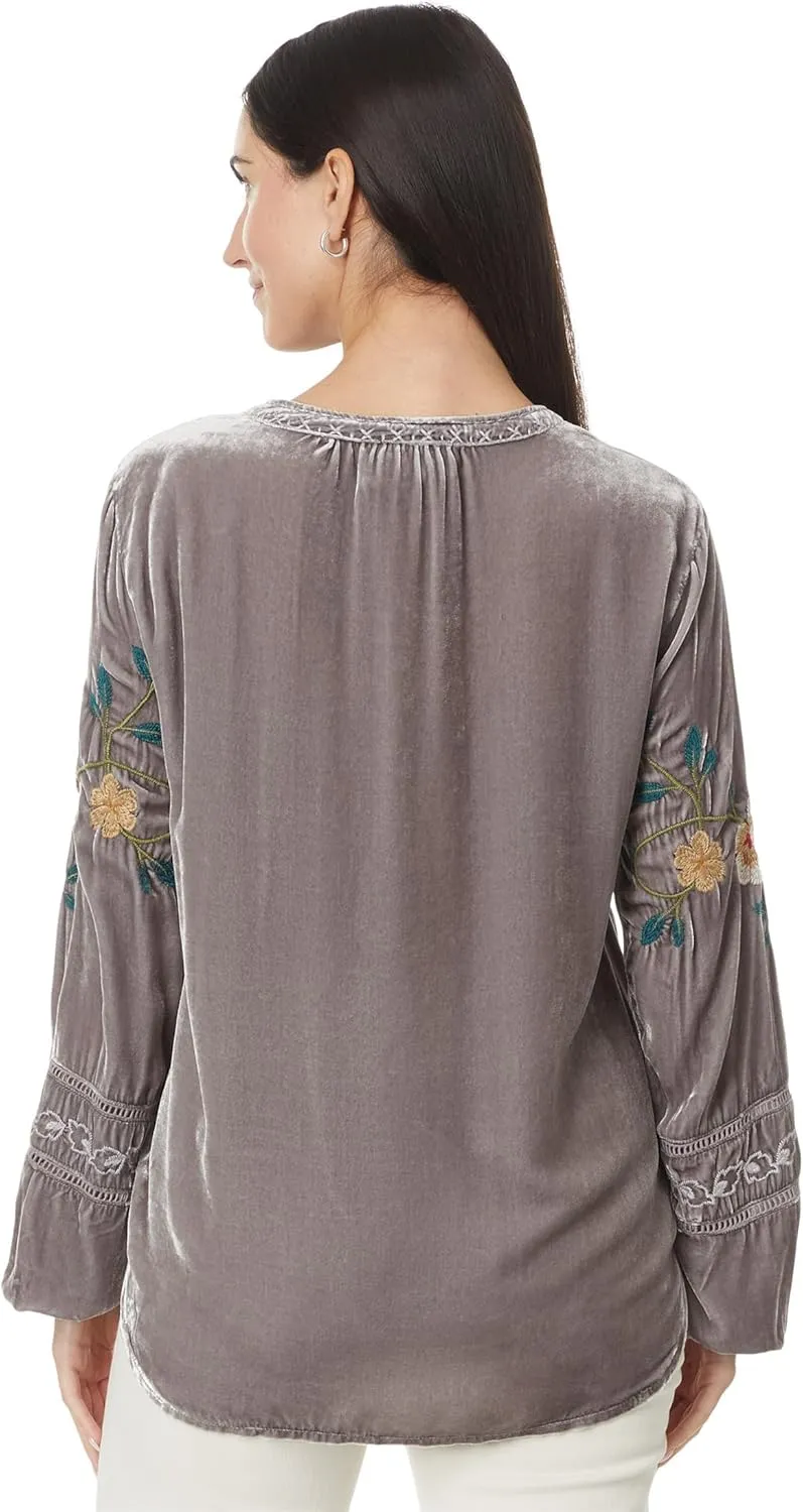 Johnny Was Women's Velvet Estate Blouse