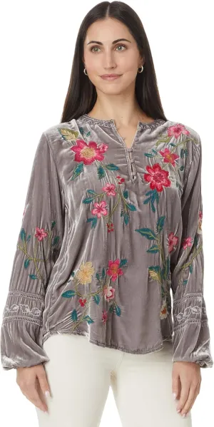 Johnny Was Women's Velvet Estate Blouse