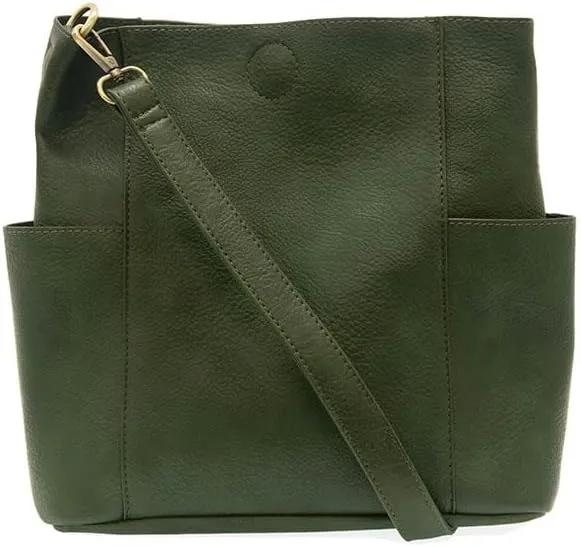 Joy Susan Side-Pocket Bucket Bag: Kayleigh Crossbody