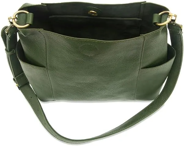 Joy Susan Side-Pocket Bucket Bag: Kayleigh Crossbody
