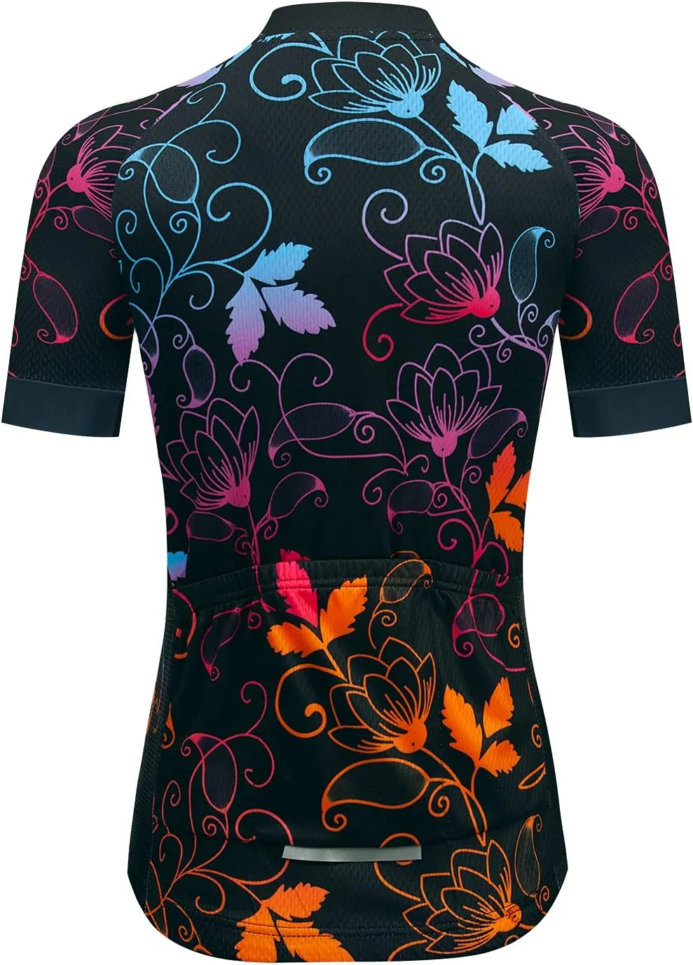 JPOJPO Cycling Jersey Women Short Sleeve Bike Shirt with 3 Pockets Reflective Quick-Dry Tops S-3XL