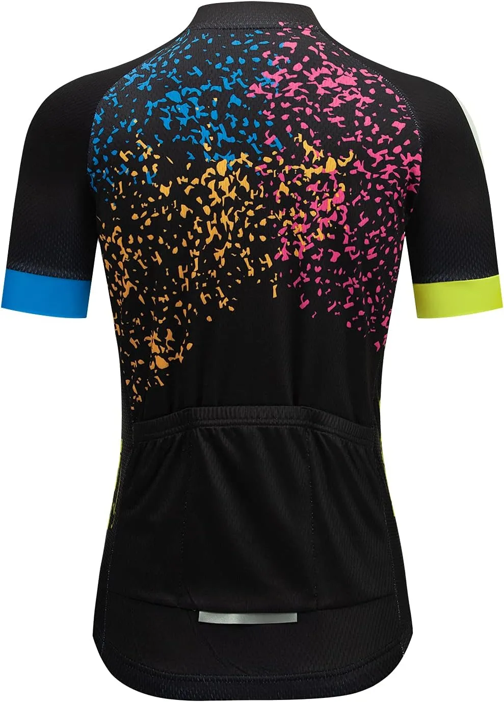 JPOJPO Cycling Jersey Women Short Sleeve Bike Shirt with 3 Pockets Reflective Quick-Dry Tops S-3XL