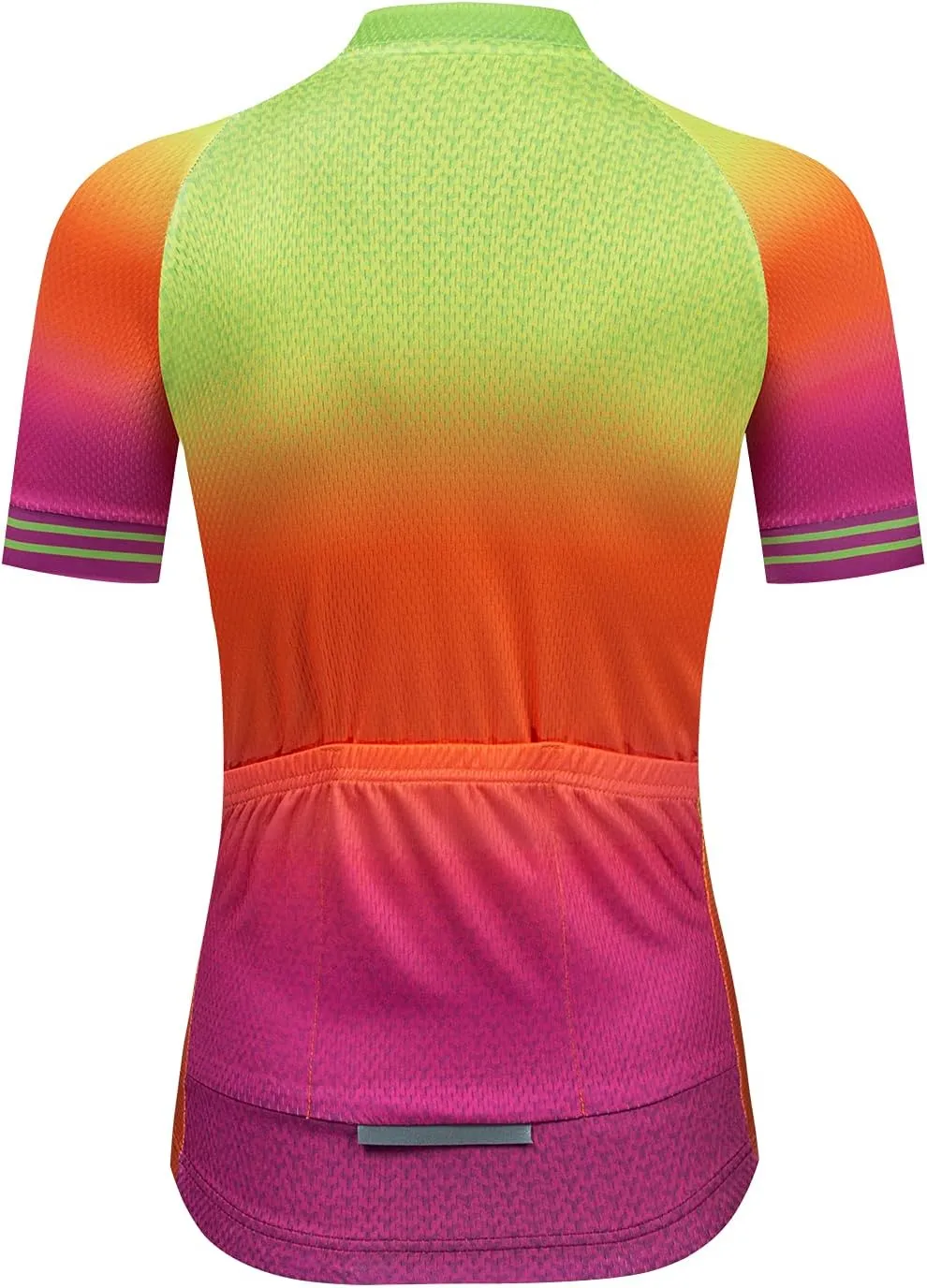 JPOJPO Cycling Jersey Women Short Sleeve Bike Shirt with 3 Pockets Reflective Quick-Dry Tops S-3XL