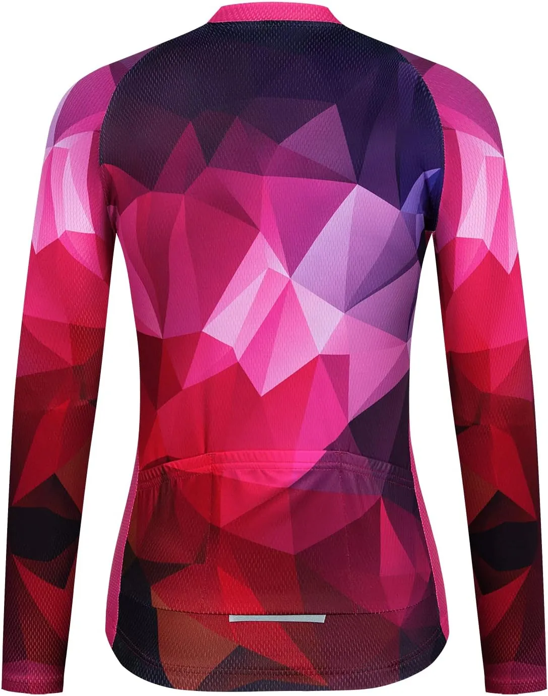 JPOJPO Cycling Jersey Women's Long Sleeve Tops Bike Shirts Bicycle Sport Jacket with 3-Pockets