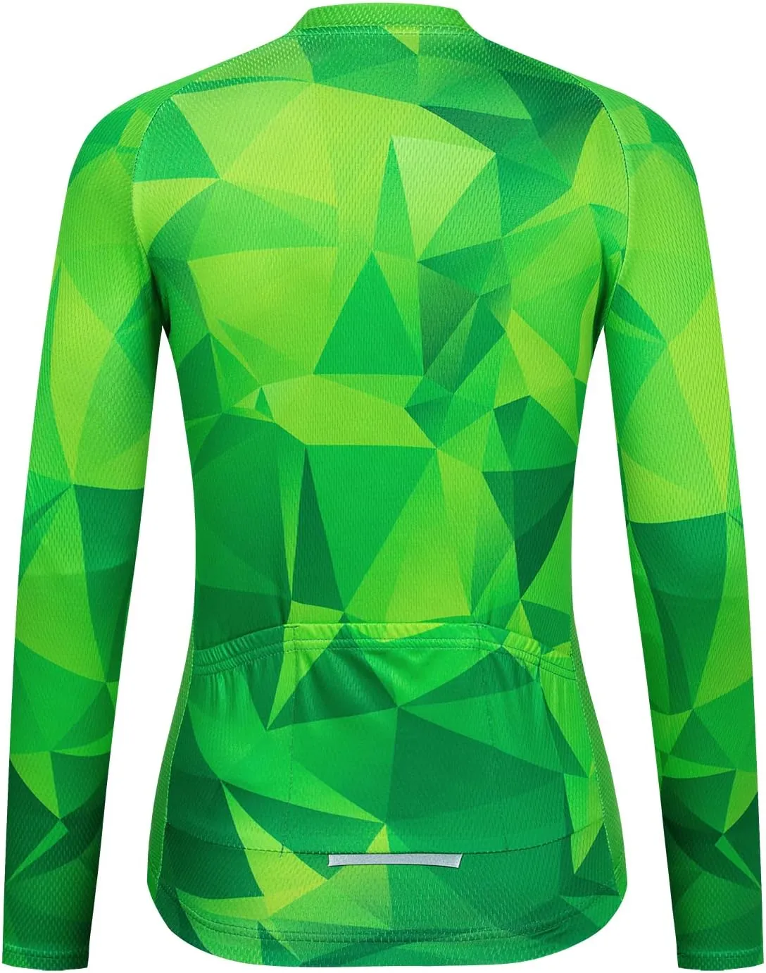 JPOJPO Cycling Jersey Women's Long Sleeve Tops Bike Shirts Bicycle Sport Jacket with 3-Pockets
