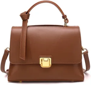 JSEIAJB Bag Autumn and Winter Leather Women's Bag Single Shoulder Crossbody Bag Everything Large Capacity Handbag