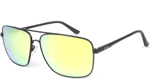 JUST GO Men Metal Frame Square Aviator Polarized Sunglasses, 100% UV Protection