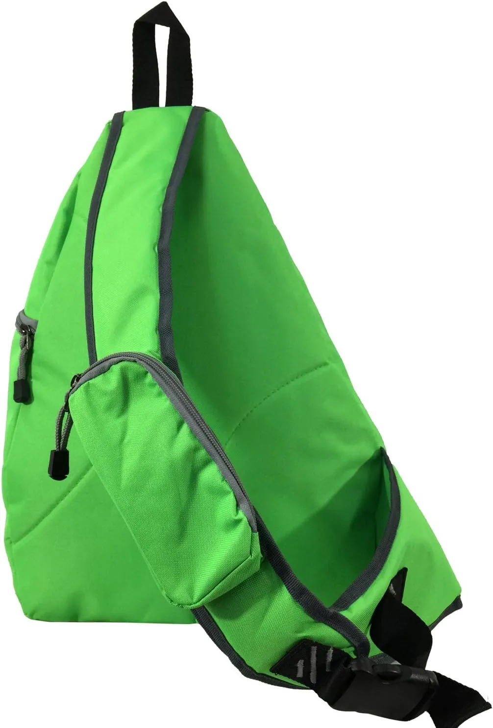 K-Cliffs Heavy Duty Sling Backpack Water-Resistant Laptop Bookbag Body Bag Bright Color Safety Reflective Stipe