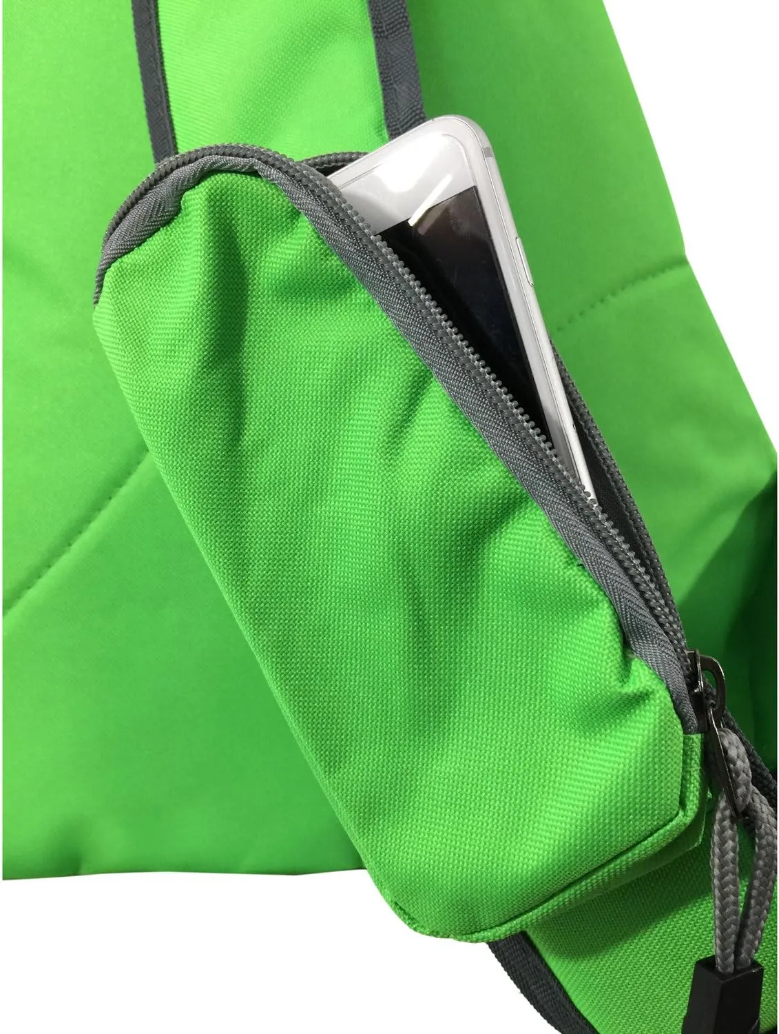 K-Cliffs Heavy Duty Sling Backpack Water-Resistant Laptop Bookbag Body Bag Bright Color Safety Reflective Stipe