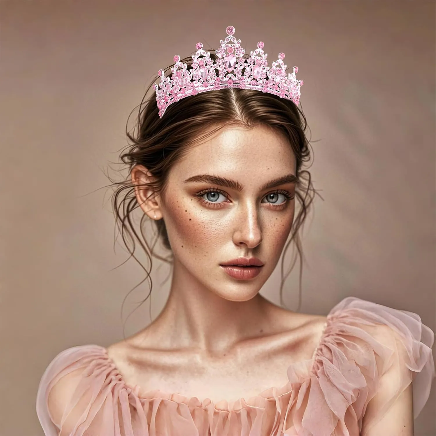 Kamirola - Queen Crown and Tiaras Princess Crown for Women and Girls Crystal Headbands for Bridal, Princess for Wedding and Party（01）