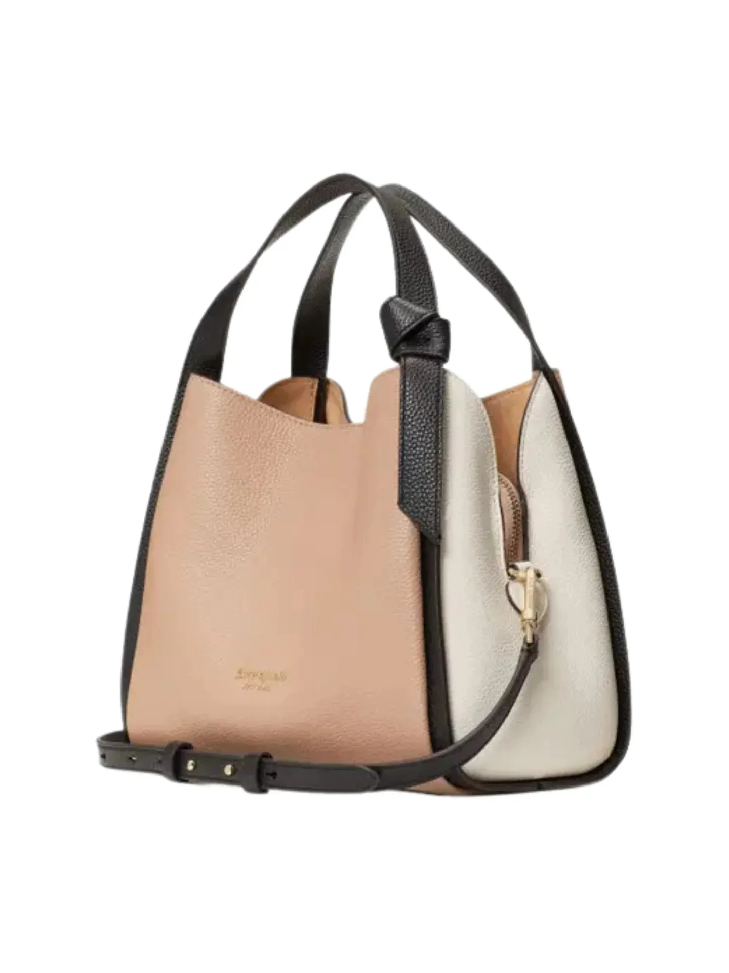 Kate Spade Knott Colorblocked Medium Crossbody Tote Bag Kraft Paper Multi