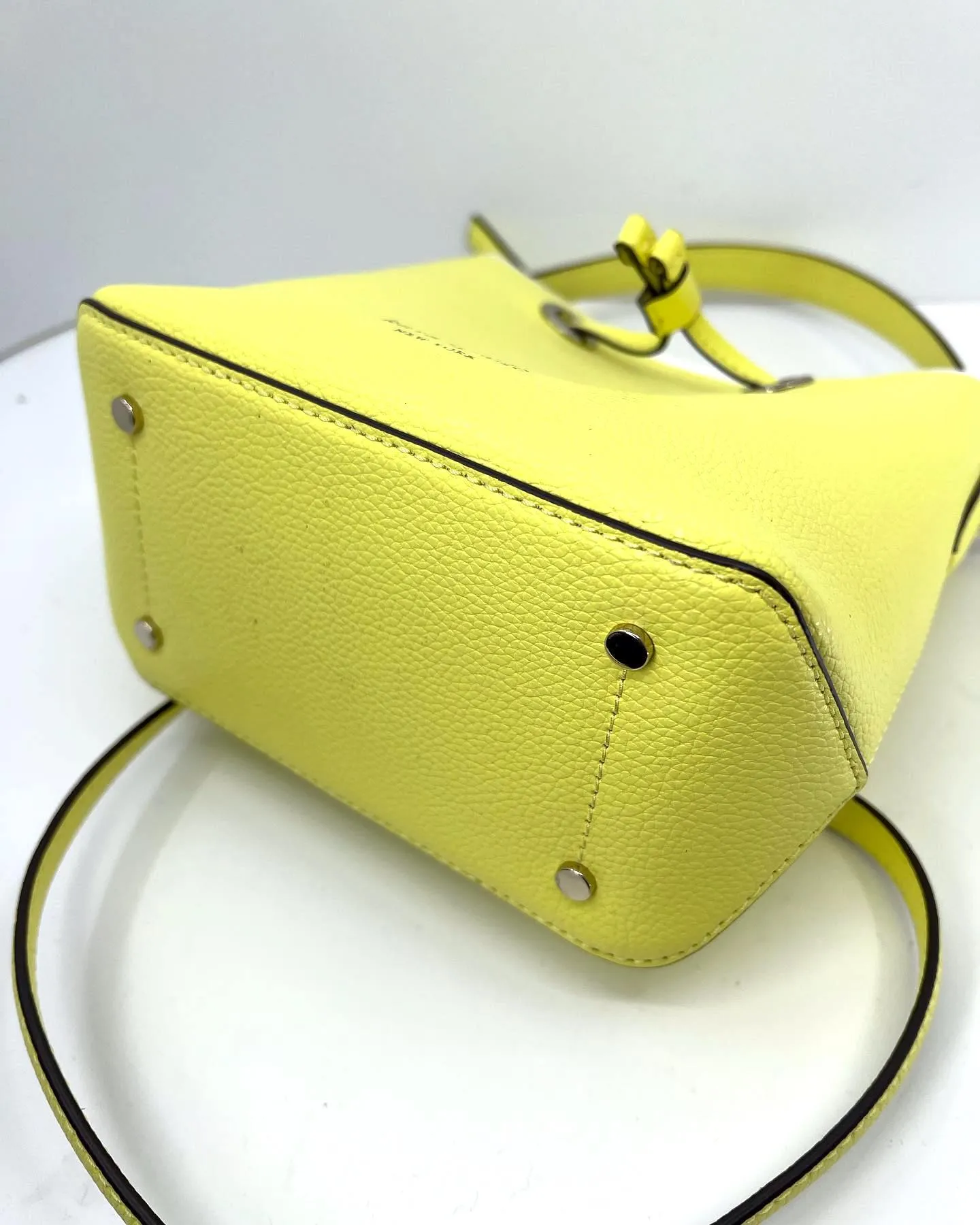 KATE SPADE NY EVA LEATHER BUCKET CROSSBODY BAG