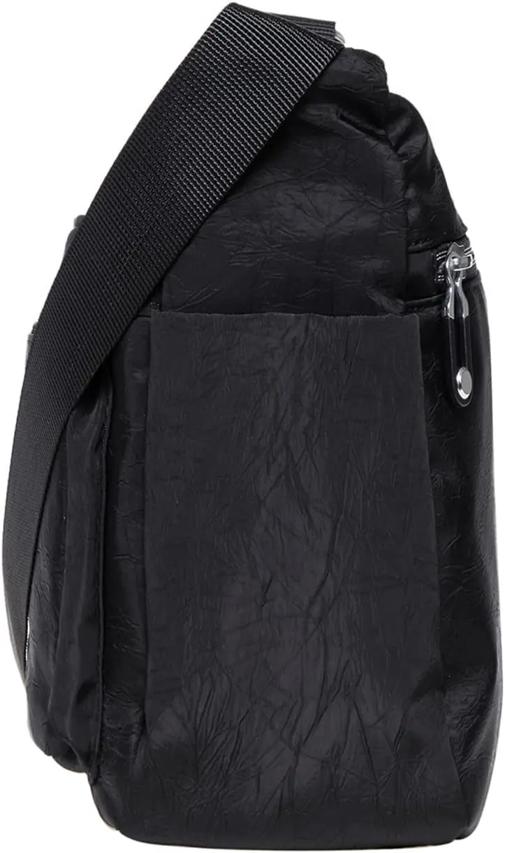 KAUKKO Women Crossbody Bag Handbag Lightweight Shoulder Purse Nylon Multi Pocket Crossbody Bag Ladies Travel Handbag