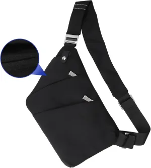 KELEEL Anti Theft Travel Bag for Women Men Slim Sling Bag Waterproof Personal Flex Bags Crossbody Chest Purses Bag for Casual