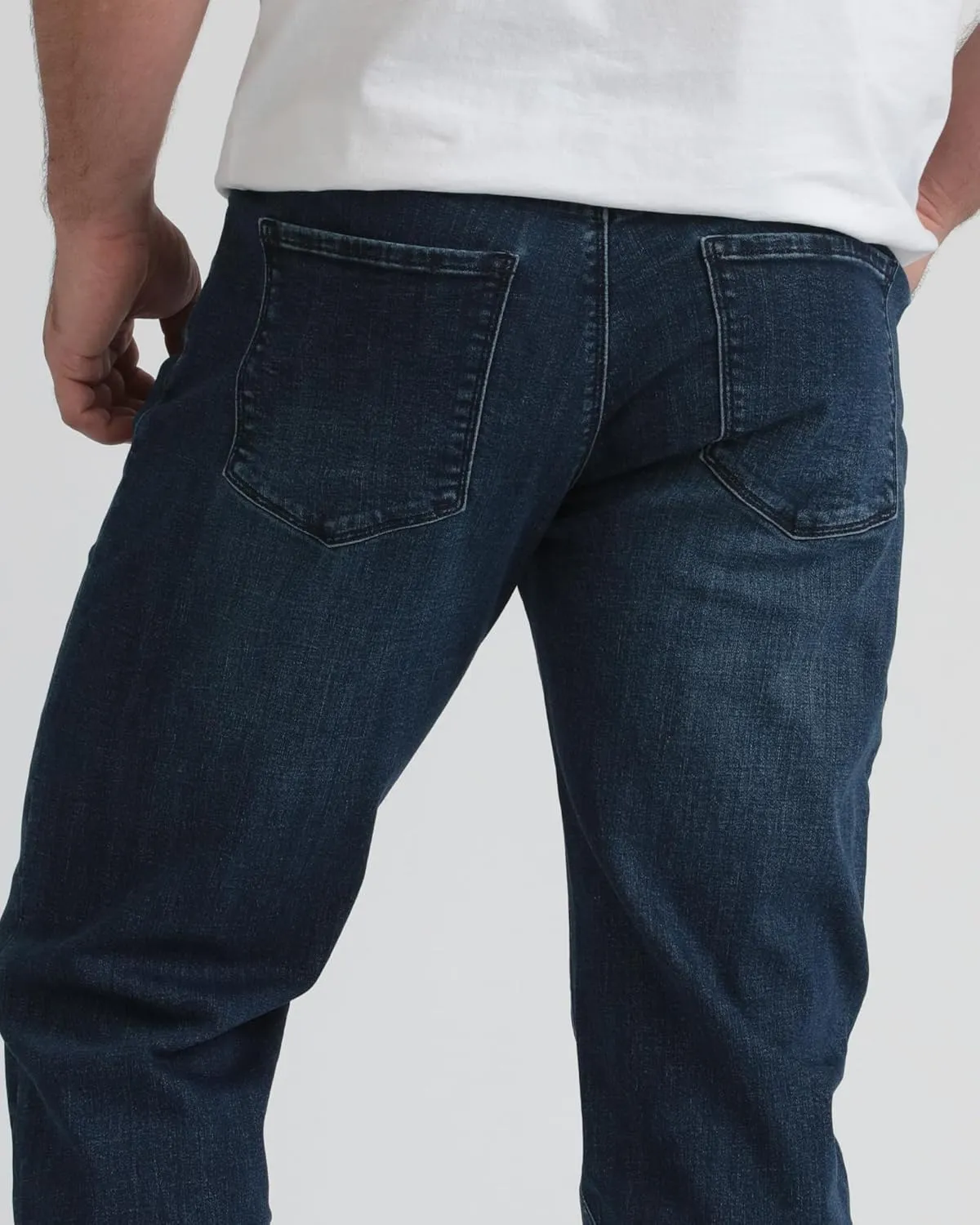 Kenneth Cole REACTION Athletic Fit Jeans for Men - Soft and Flexible Stretch Jeans - Men's Jeans Roomier Fit