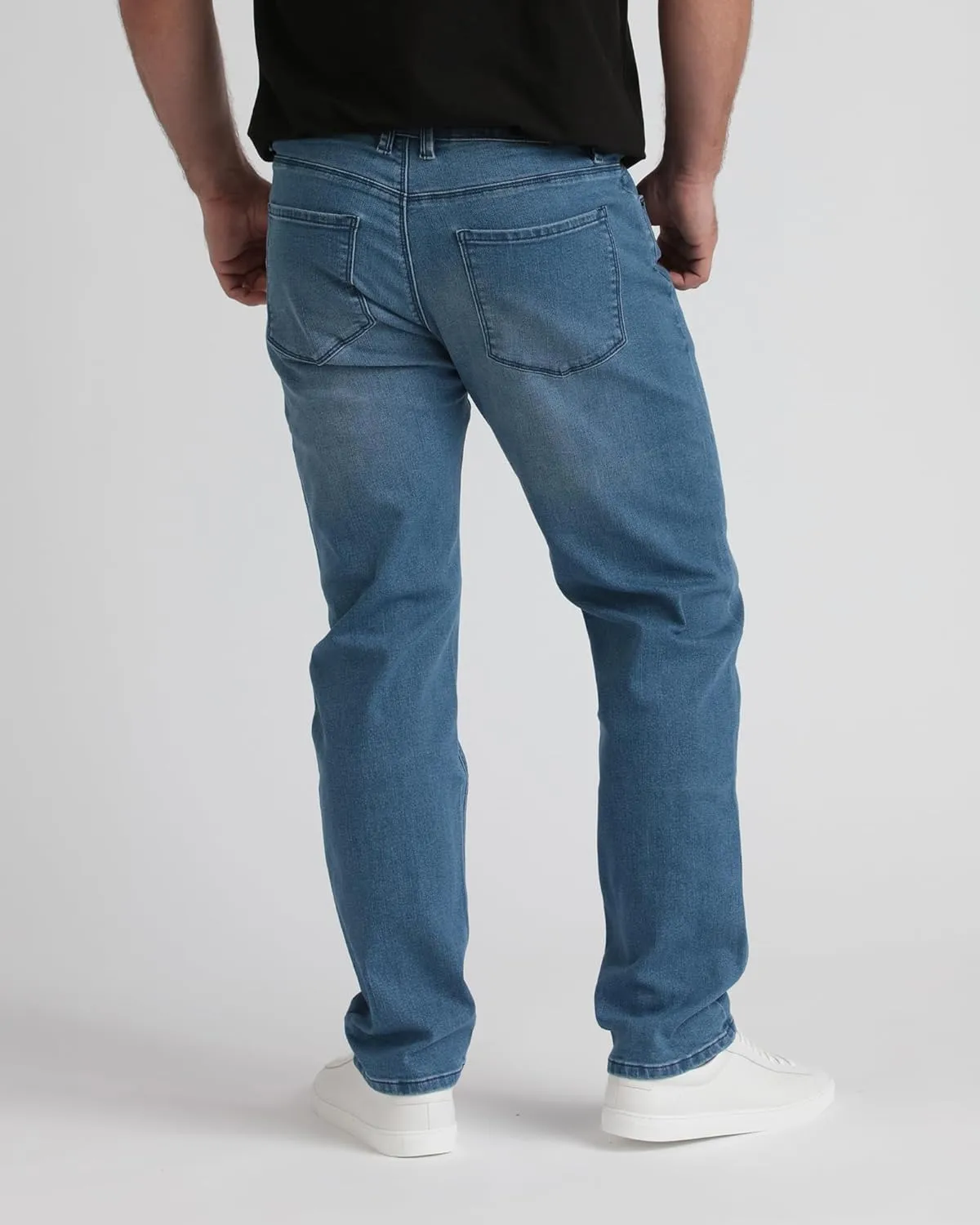 Kenneth Cole REACTION Athletic Fit Jeans for Men - Soft and Flexible Stretch Jeans - Men's Jeans Roomier Fit