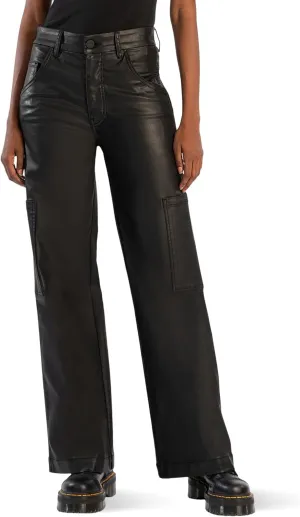 KUT from the Kloth Women's Jodi High Rise Fab Ab Wide Legslash Frt Carpenter