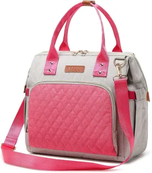 KYALOU Small Diaper Bag, Mini Baby Backpack for Mom, Multi-function Waterproof Travel Tote for Booys and Giirls (Pink)