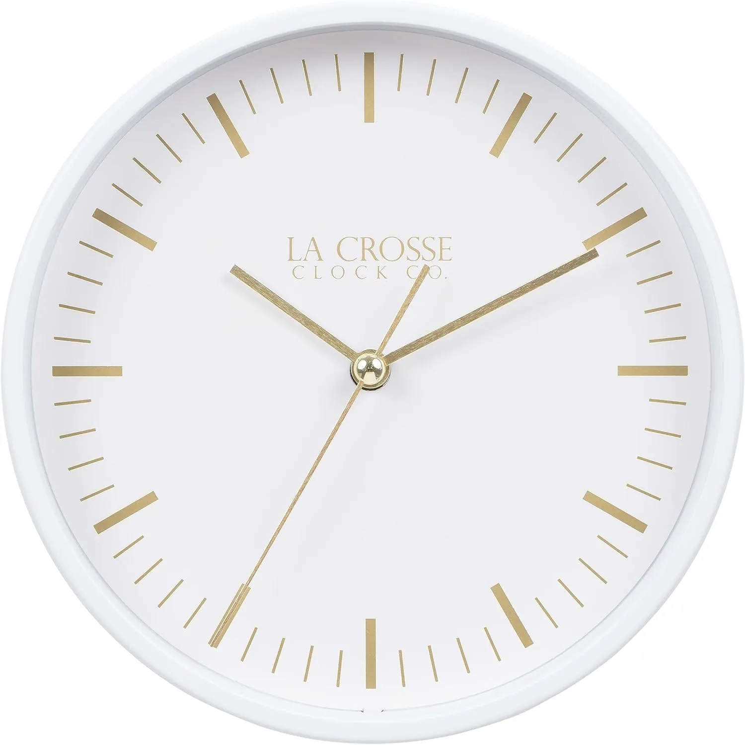 La Crosse Clock 404-3715 6-inch Etta Metal Wall/Table Silent Quartz Clock