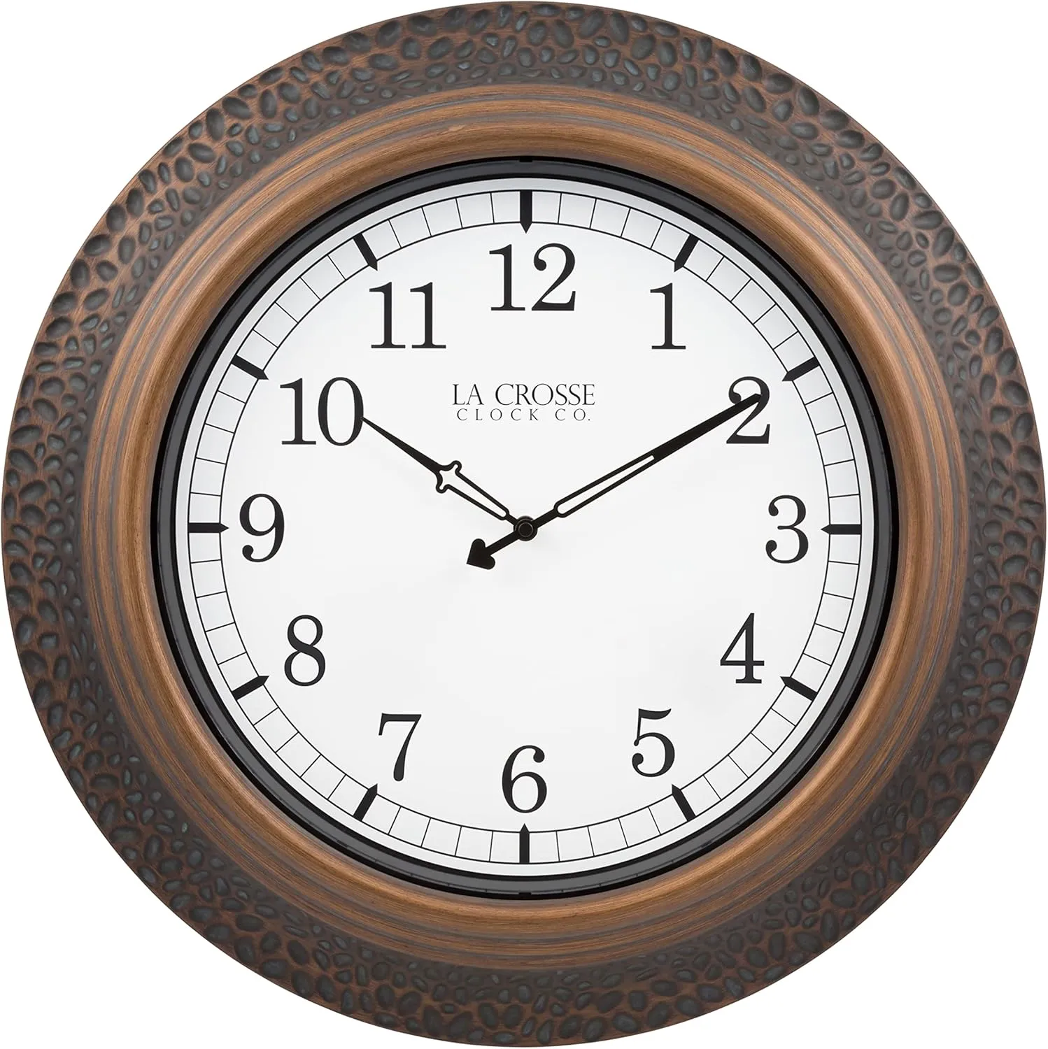La Crosse Clock 433-3256B 21-Inch Marcella Indoor/Outdoor Metal Quartz Analog Clock