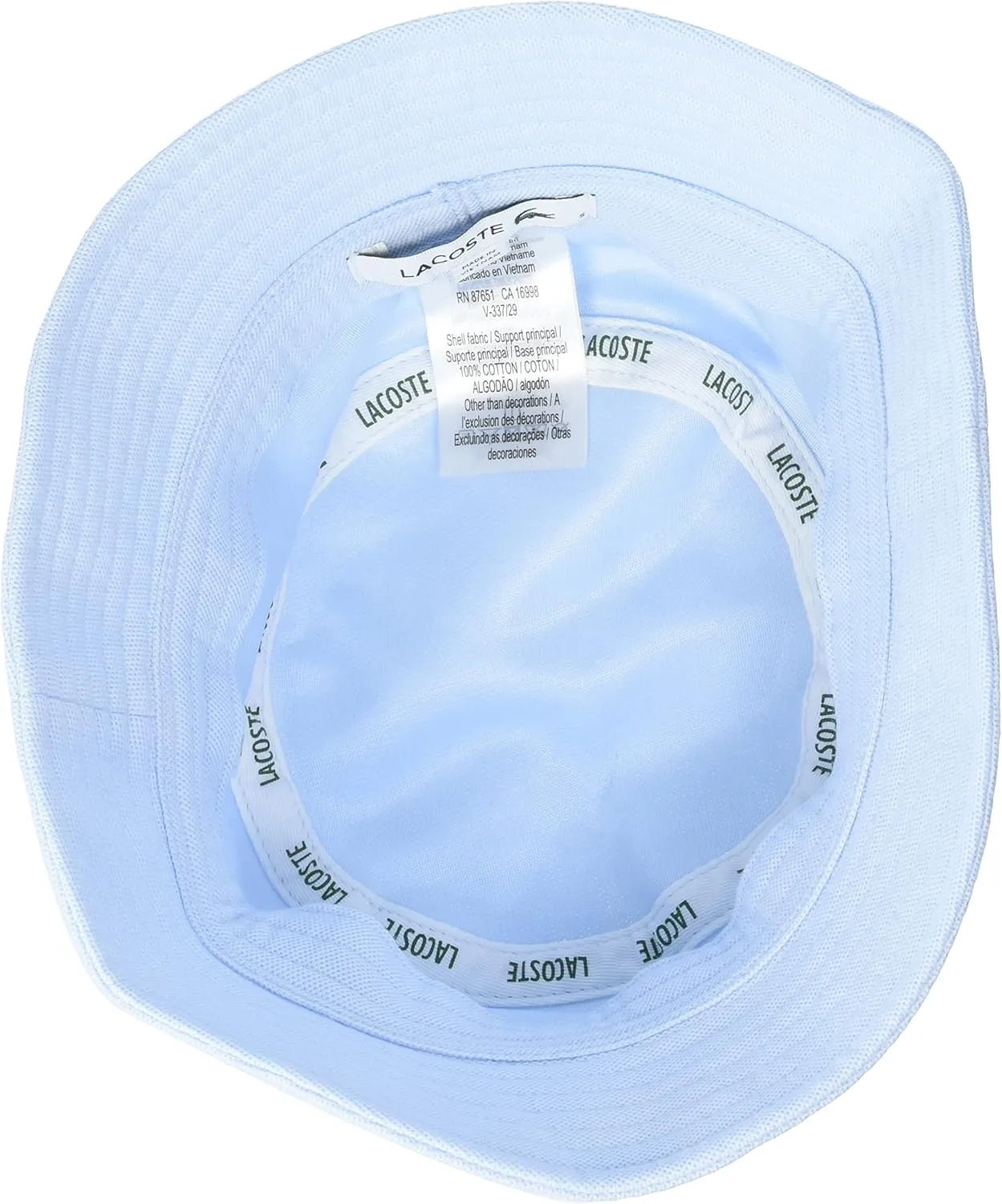 Lacoste Men's Solid Little Croc Pique Bucket Hat
