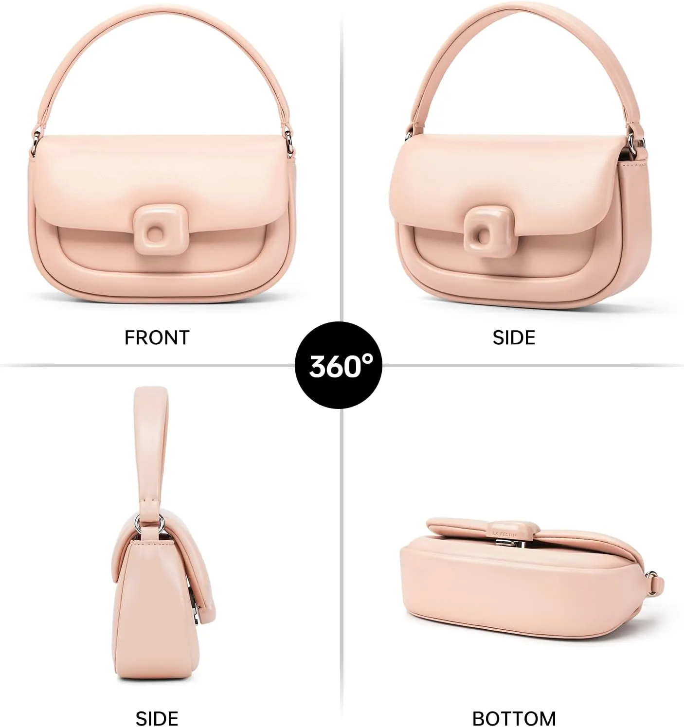 LAFESTIN Split Leather Small Crossbody Bags For Women With Adjustable Strap And Handle Versatile Womens Purses And Handbags