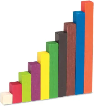 Learning Resources Cuisenaire Rods Small Group Set: 155 Piece Wood Set