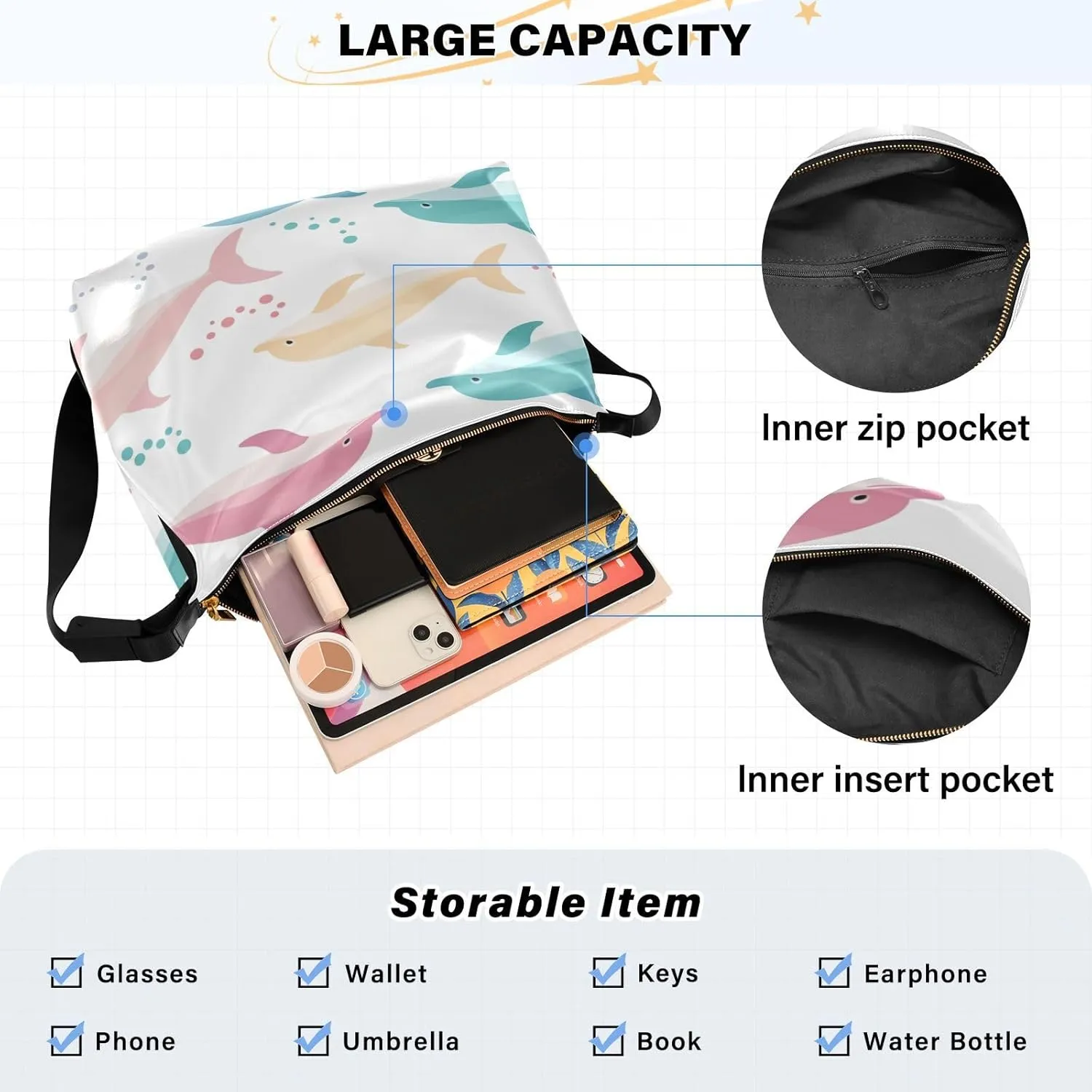 Leather Crossbody Bag for Women,Leather Crossbody Purse Leather Tote Bag Lady Shoulder Bag