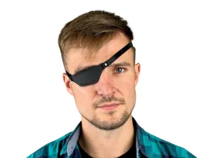 Leather Eye Patch, Eye Patch, Man Eye Patch, Woman Eye Patch, Slim Eye Patch, Eye patch (For Right Eye)