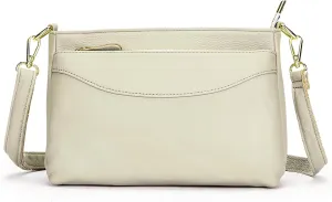 Leather Women's Crossbody Bag, Stylish Small Square Shoulder Bag with Adjustable Shoulder Strap for Everyday Use