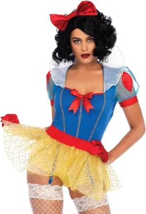 Leg Avenue Women's Sexy Miss Snow White Halloween Costume