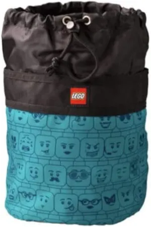 LEGO: Bucket Drawstring Bag - Teal (VIP, Limited Edition, 5007488)