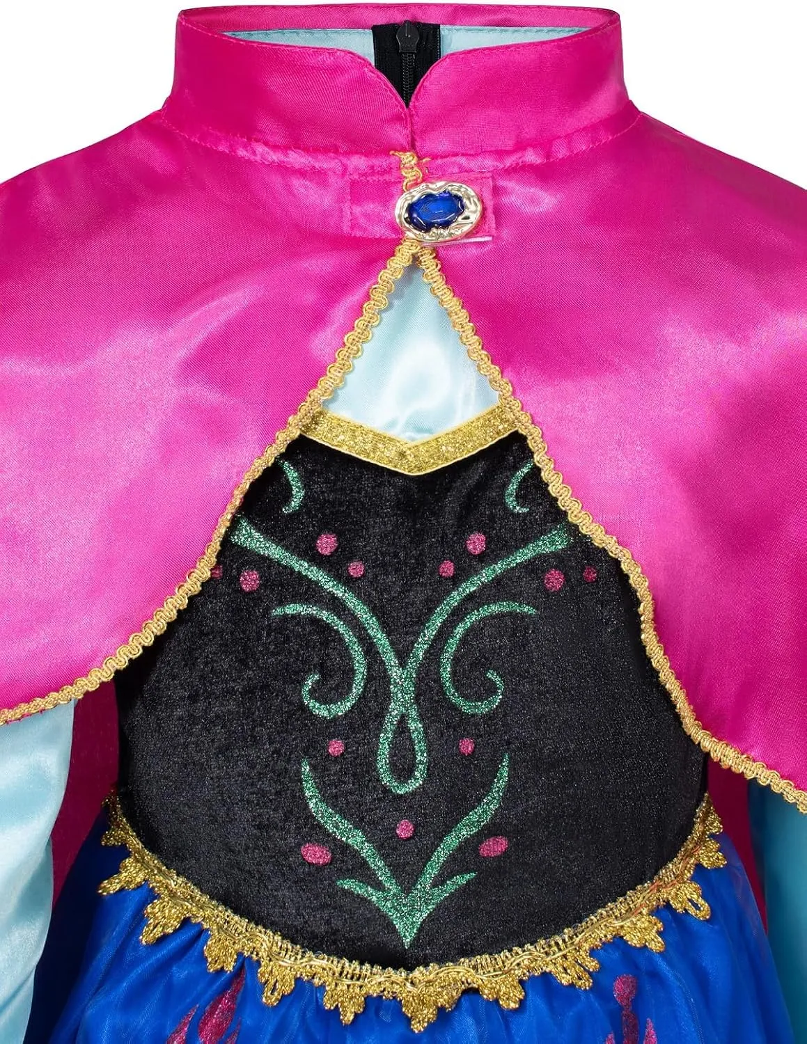 Light Up Princess Anna Dress - LED Light-Up Princess Costume for Girls with Accessories