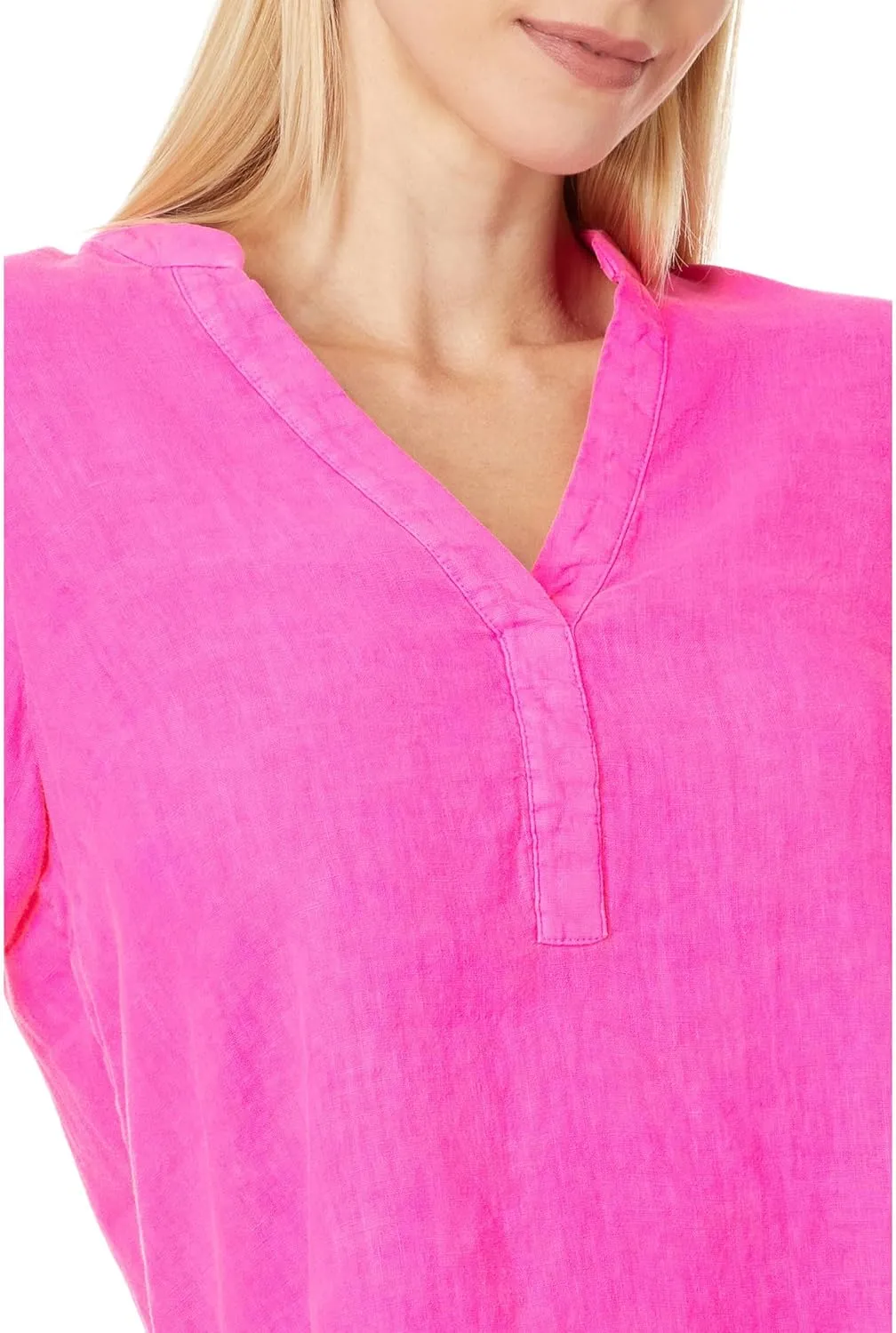 Lilly Pulitzer Women's Mialeigh Elbow Sleeve Linen Top