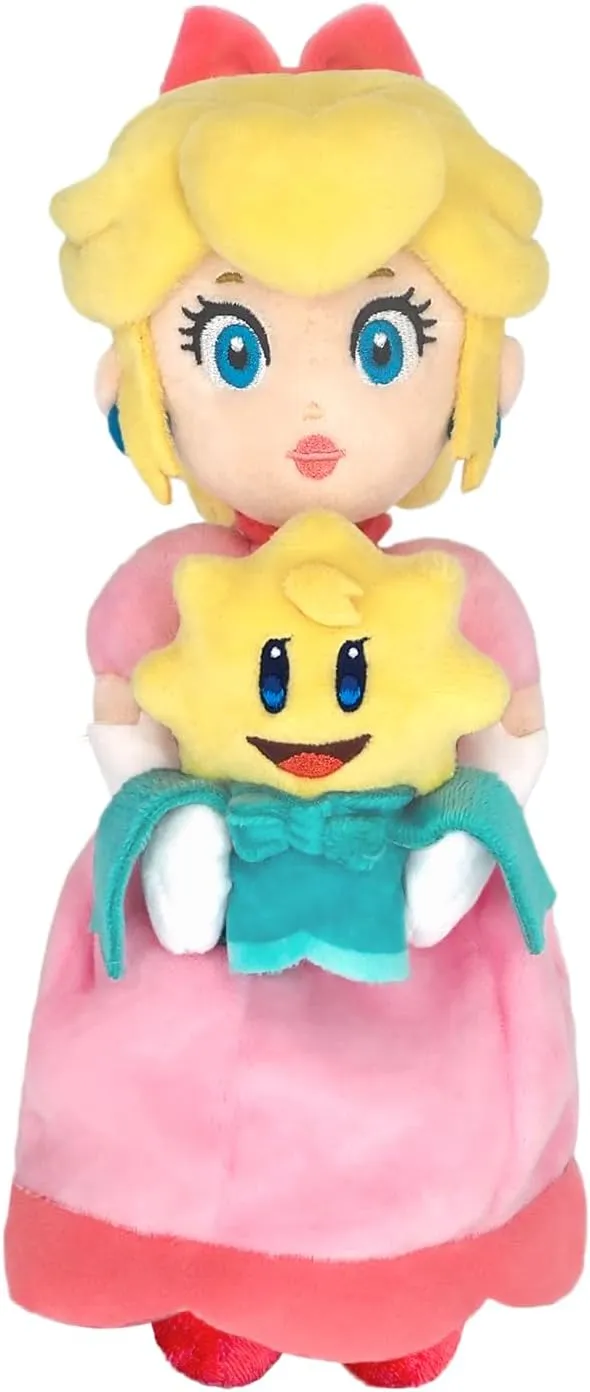 Little Buddy 1997 Princess Peach: Showtime! Peach & Stella 10" Plush
