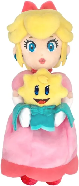 Little Buddy 1997 Princess Peach: Showtime! Peach & Stella 10" Plush